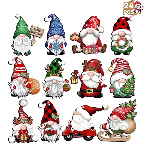 You are currently viewing Fvviia Christmas Tree Ornaments, 24 Pieces Christmas Gnome Wooden Hanging Ornaments, Wood Hanging Decor for Christmas Tree Decoration Gnome Santa Doll Wooden Hanging Craft Gnome Elf Party Supplies