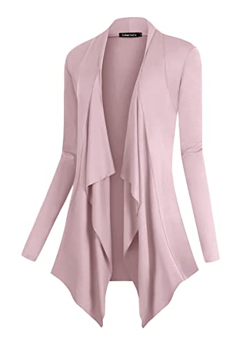 You are currently viewing Urban CoCo Women’s Vogue Long Sleeve Irregular Hem Open Front Cardigan (Lavender, L)