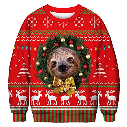 Read more about the article UreeUine Ugly Christmas Sweater Crewneck Pullover Holiday Party Sweatshirt M