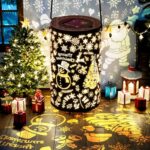 Christmas Solar Lanterns Outdoor with Two Light Modes, Waterproof Hanging Solar Light for Christmas Decoration, Garden décor Gifts for Women, Solar Décor for Porch, Pond, Pathway