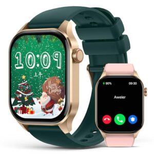 Read more about the article Smart Watch Christmas for Women 2.04″ HD Screen Fitness Tracker Watches, Heart Rate Sleep Blood Oxygen Monitor, IP68 Waterproof, 136+ Sports, Answer/Make Call Smartwatches for Android iOS, Gold