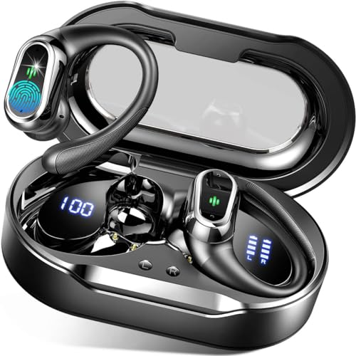 You are currently viewing Wireless Earbuds, Bluetooth 5.3 Headphones Sport, LED Display Bluetooth Earbuds with ENC Noise Canceling Mic, 50H Stereo Wireless Headphones with Earhooks, IP7 Waterproof Ear Buds for Running/Workout