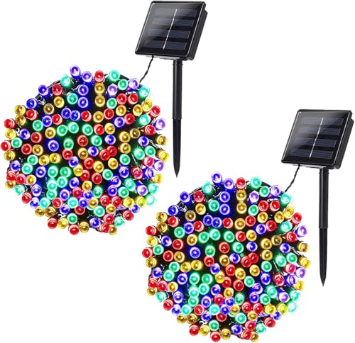 You are currently viewing Joomer Solar Christmas Lights, 2 Pack Total 144 FT 400 LED 8 Modes Waterproof Solar Christmas Lights Outdoor for Christmas Decorations (Multicolor)