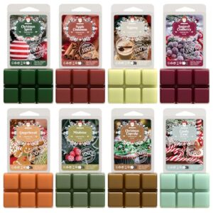 Read more about the article Christmas Scented Wax Melts, ARVIDSSON Winter Soy Wax Cubes for Wax Warmer, Strong Scent Wax Candle Melts, Holiday Wax Tarts Gift Set, Apple Cinnamon, Christmas Spirit, Gingerbread, Canberry