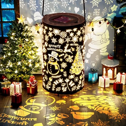 You are currently viewing Christmas Solar Lanterns Outdoor with Two Light Modes, Waterproof Hanging Solar Light for Christmas Decoration, Garden décor Gifts for Women, Solar Décor for Porch, Pond, Pathway