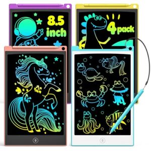 Read more about the article TECJOE 4 Pack LCD Writing Tablet, 8.5 Inch Colorful Doodle Board Drawing Tablet for Kids, Kids Travel Games Activity Learning Toys Birthday Gifts for 3 4 5 6 Year Old Boys and Girls Toddlers