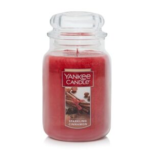 Read more about the article Yankee Candle Scented Candle, Sparkling Cinnamon, Original Large Jar Candle, 110-150 Hours of Burn Time, 22 oz.