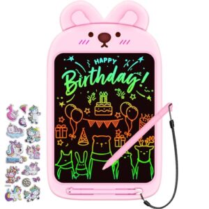 Read more about the article Toys for 2 3 4 5 Year Old Girls Boys Gifts, LOCVMIKY 10 Inch Colorful Doodler Board Drawing Tablet, Birthday Christmas Small Gifts Writing Tablet for Kids 3 4 5 6-12 Years Old Boys Girls-Pink Rabbit