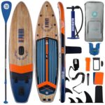 Niphean (Extra Large) Inflatable Paddle Board, SUP for 2+1 People/Family, Stand Up Paddle Board with (Beginner Friendly) Balanced Wing, Waterproof Phone Pouch, Paddle Boards for Adults, Gift Ideas