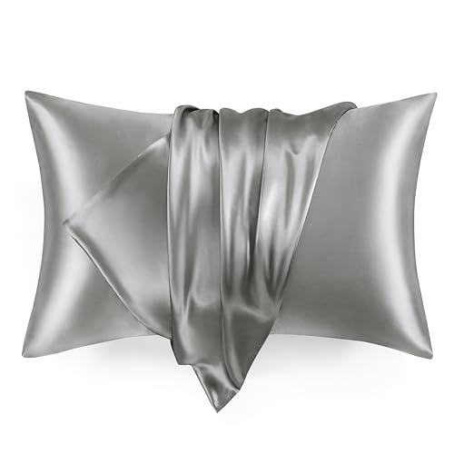 Read more about the article Love’s cabin Satin Pillowcase for Hair and Skin (Dark Gray, 20×36 inches) Similar to Silk Pillow Cases, King Size Pillow Cases Set of 2 – Satin Cooling Pillow Covers with Envelope Closure