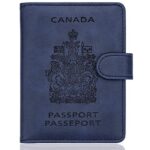 WALNEW RFID Blocking Passport Holder Travel Wallet Cover Case