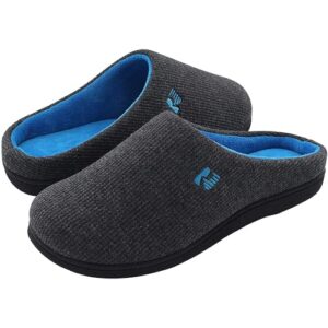 Read more about the article RockDove Men’s Original Two-Tone Memory Foam Slipper, Size 13-14 US Men, Dark Gray/Blue