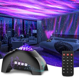 Read more about the article CIMELR Northern Lights Aurora Projector,Star Projector Music Bluetooth Speaker and White Noise, Galaxy Light with Remote Control,Night Light Projector for Home Decor Bedroom/Ceiling（Black）