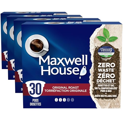 You are currently viewing Maxwell House Original Roast Coffee Certified Compostable K-Cup Coffee Pods, 30 Pods