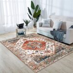 Aopota Area Rug for Living Room Non Slip Bedroom Rug Distressed Large Area Rugs Washable Living Room Rug for Kitchen Dinning Room Laundry Room