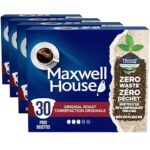 Maxwell House Original Roast Coffee Certified Compostable K-Cup Coffee Pods, 30 Pods