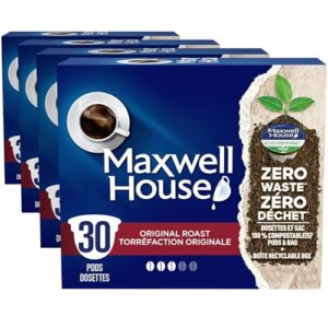 Read more about the article Maxwell House Original Roast Coffee Certified Compostable K-Cup Coffee Pods, 30 Pods