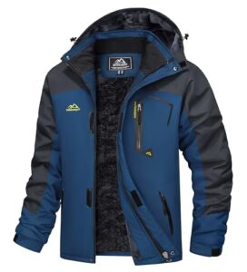 Read more about the article MAGCOMSEN Ski Jacket Men Water Resistant Snow Jackets for Men Rain Coat Fleece Lined Jacket with Pockets Denim Blue L