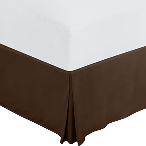 You are currently viewing Utopia Bedding Queen Bed Skirt – Soft Quadruple Pleated Ruffle – Easy Fit with 16 Inch Tailored Drop – Hotel Quality, Shrinkage and Fade Resistant (Queen, Brown)