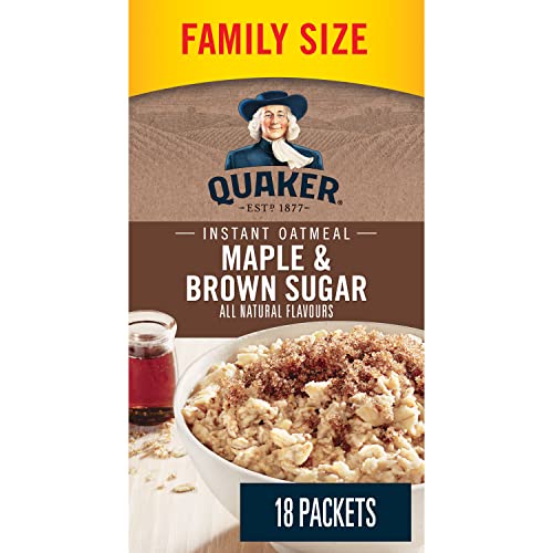 You are currently viewing Quaker Maple & Brown Sugar Flavour Instant Oatmeal, 18 Packets, 774g