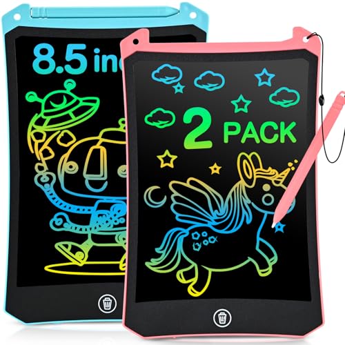 You are currently viewing cimetech 2 Pack LCD Writing Tablet for Kids Toys, Colorful Drawing Tablet Doodle Board Writing Pad for Toddler Gifts, Kids Travel Essentials, Christmas Stocking Stuffers for 3-12 Years Boys Girls