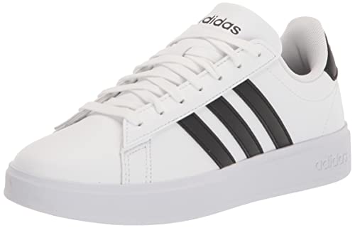 You are currently viewing adidas Womens GRAND COURT 2.0 SHOES, White/black/black, 7.5 US