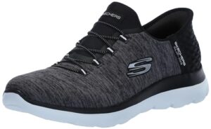 Read more about the article Skechers Women’s Summits Sneaker, Black White, 7.5