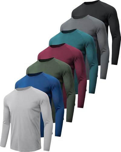 Read more about the article MLYENX Long Sleeve Tee Shirts for Men Quick Dry Moisture Wicking Long Sleeve Shirts Sun Protection Workout Shirts for Running