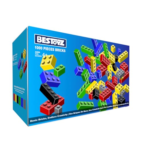 You are currently viewing Bestoyz 1000 Pieces Building Blocks, Bulk Classic Building Bricks Toy, Big Box of Basic Bricks, Compatible with Major Brands, Educational Construction Toys & Gifts for Kids 6+