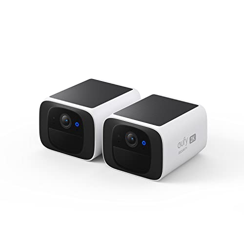 You are currently viewing eufy security S220 SoloCam 2-Cam Pack, Wireless Outdoor Camera, Solar Security Camera, Always Powered, 2K Resolution, No Monthly Fee, 2.4 GHz Wi-Fi, HomeBase 3 Compatible, Home Security System