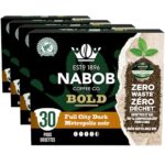 Nabob Full City Dark Coffee 100% Compostable Pods, 292g (4 Boxes of 30 Pods)