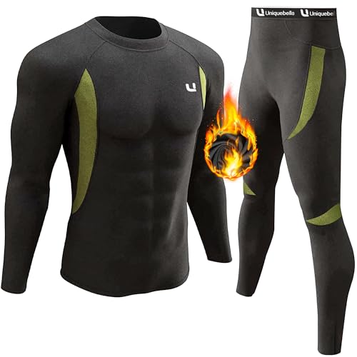 You are currently viewing YESURPRISE Men’s Thermal Underwear Sets Base Layer Set Fleece Sweat Quick Drying (Black, Large)