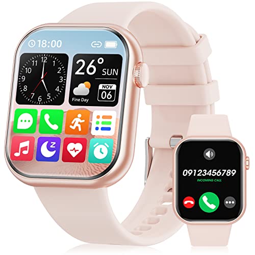 You are currently viewing Smart Watches for Men Women Bluetooth Calls(Answer/Make Call) 1.83″ Full Touch Screen Fitness Tracker with Blood Oxygen Sleep Monitor IP67 Waterproof Smart Watch for Android iPhone (Pink)