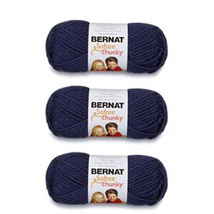 Read more about the article Bernat Softee Chunky Faded Denim Yarn – 3 Pack of 100g/3.5oz – Acrylic – 6 Super Bulky – 108 Yards – Knitting/Crochet