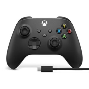 Read more about the article Xbox Core Wireless Gaming Controller + USB-C® Cable – Carbon Black – Xbox Series X|S, Xbox One, Windows PC, Android, and iOS – Controller + USB C Cable Edition