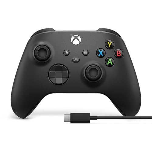 You are currently viewing Xbox Core Wireless Gaming Controller + USB-C® Cable – Carbon Black – Xbox Series X|S, Xbox One, Windows PC, Android, and iOS – Controller + USB C Cable Edition