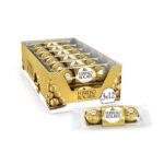 FERRERO ROCHER Fine Hazelnut Milk Chocolate, 3 Individually Wrapped Chocolates, 12 packs, 450g