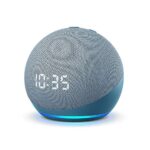 Echo Dot (4th Gen) | Smart speaker with clock and Alexa | Twilight Blue