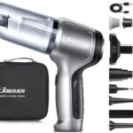 BENJEN Portable Car Vacuum Cleaner, 15000PA High Power, 4 in 1 Handheld Vacuum Cleaner with Brushless Motor, Cordless Vacuum Cleaner for Car, Office and Home Cleaning