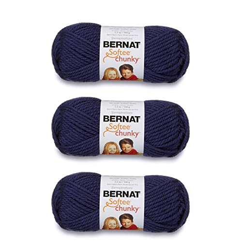 You are currently viewing Bernat Softee Chunky Faded Denim Yarn – 3 Pack of 100g/3.5oz – Acrylic – 6 Super Bulky – 108 Yards – Knitting/Crochet