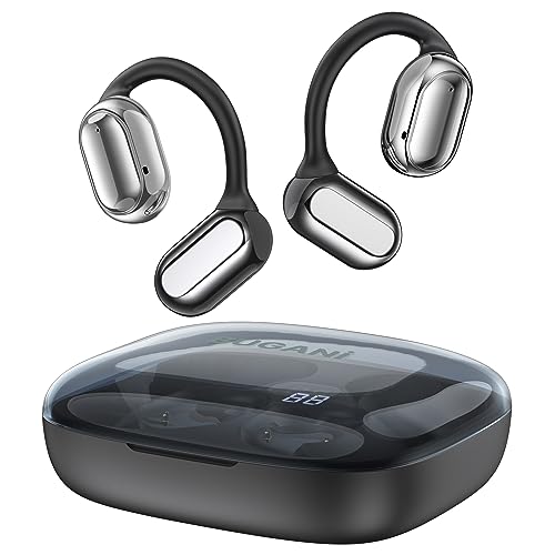 Read more about the article BUGANI Open Ear Headphones, Open Ear Earbuds with Immersive Stereo Sound, Clear Talk, Bluetooth 5.3 Wireless Headphones with Dual Large Driver, 30H Playtime, Waterproof Earbuds for Running,Black