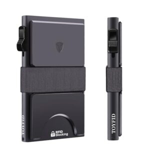 Read more about the article Minimalist Wallet for Men,Metal Wallets for Men, Slim Pop Up Wallet, Mens Wallets with Expandable Backplate & Cash Band, RFID Blocking,Holds 12+ Cards Plus Cash, Grey