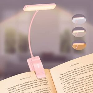 Read more about the article Gritin 19 LED Rechargeable Book Light for Reading in Bed with Memory Function- Eye Caring 3 Color Temperatures,Stepless Dimming Brightness,80 Hrs Runtime on Light for Book Lovers-Pink