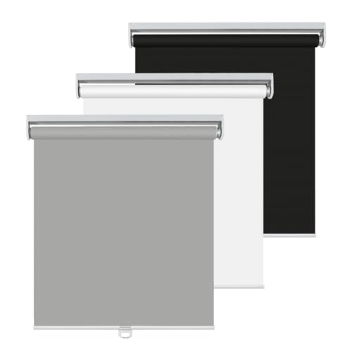 You are currently viewing Kokorona Cordless Roller Shades Blackout Roller Blinds for Windows, Free-Stop Roller Window Shades Room Darkening Blinds Privacy Thermal Insulated for Home, Grey, 44″ W X 72″ H (111.8 W x H 183 cm)