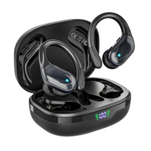 Read more about the article Wireless Earbuds, Sports Bluetooth Headphones, 80Hrs Playtime Earphones with LED Power Display, Noise Canceling Headset, IPX7 Waterproof Ear Buds for Workout/Running – Black