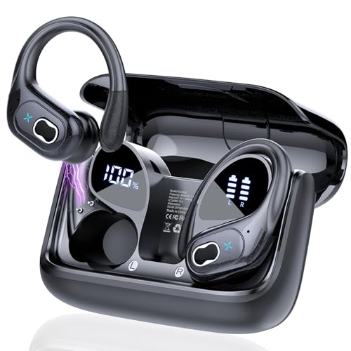 You are currently viewing STECEi Wireless Earbuds 75hrs Bluetooth 5.4 Headphone Sport, Bluetooth Earbuds HiFi Stereo Over Ear Bud with Earhooks, ENC Noise Cancelling Mic, IP7 Waterproof Wireless Earphone for Workout/Running