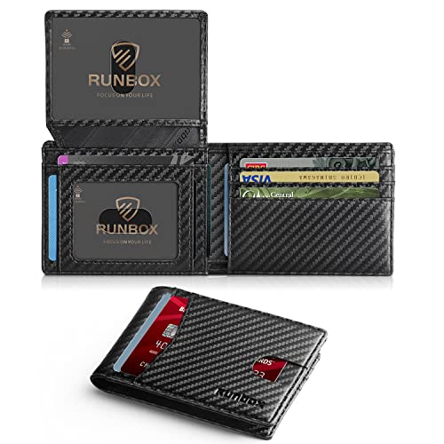 Read more about the article RUNBOX Slim Wallet for Men 15 Slots Ultra Large Capacity RFID Blocking Bifold Credit Card Holder with 2 ID Window