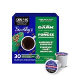 Timothy’s Rainforest Espresso K-Cup Coffee Pods, 30 Count For Keurig Coffee Makers