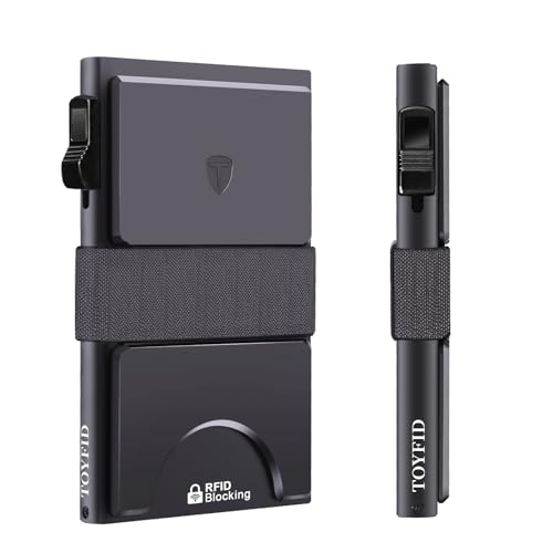 You are currently viewing Minimalist Wallet for Men,Metal Wallets for Men, Slim Pop Up Wallet, Mens Wallets with Expandable Backplate & Cash Band, RFID Blocking,Holds 12+ Cards Plus Cash, Grey