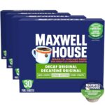 Maxwell House Decaffeinated Coffee Certified Compostable K-Cup Coffee Pods, 30 Pods